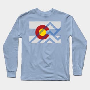 Colorado Mountains design Long Sleeve T-Shirt